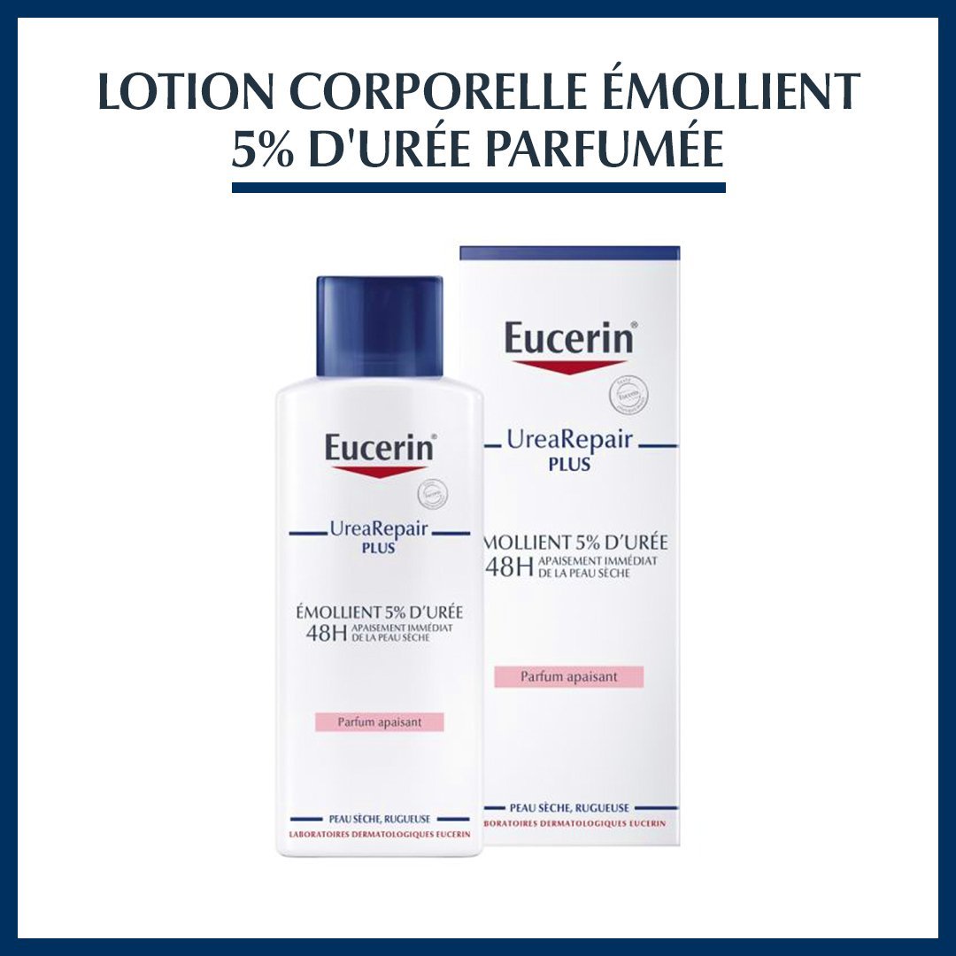 1-2-2-1 EUCERIN UreaRepair PLUS Emollient 5% d’Urée Parfumé - 250ml – Image 1