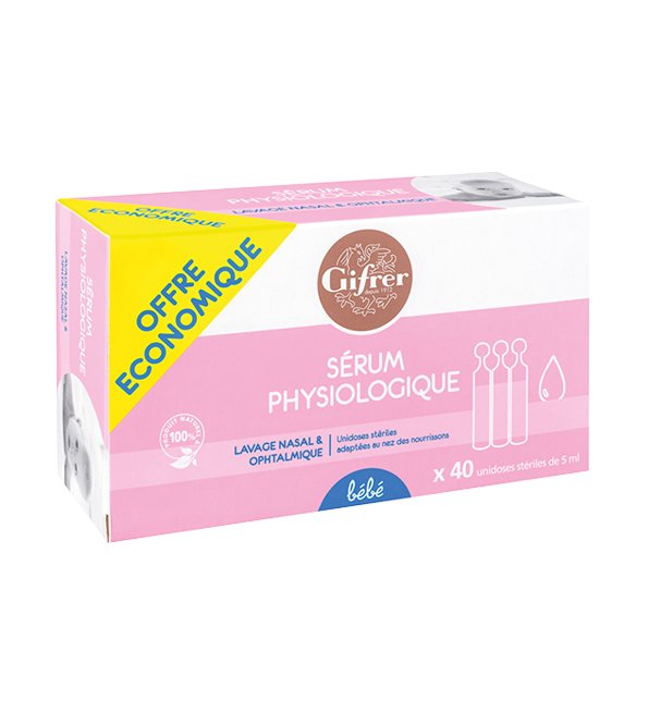 3401042933641-1-1 GIFRER SERUM PHYSIOLOGICA BTE X 40 UNIDOSES 5 ML – Image 1