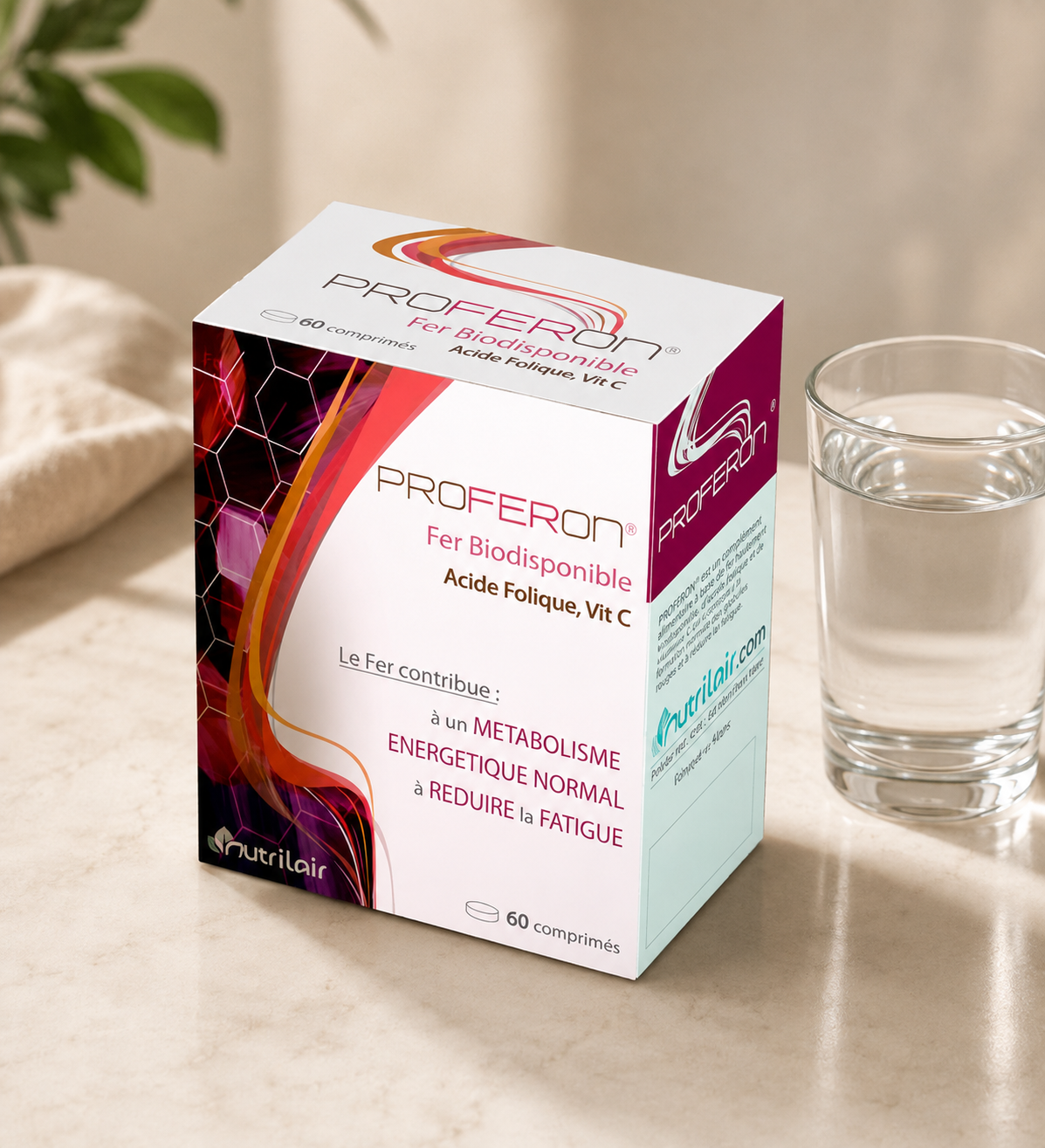 ChatGPT Image 17 août 2026, 15_08_43 Nutrimax Proferon Fer Biodisponible - 60 Comprimés – Image 1