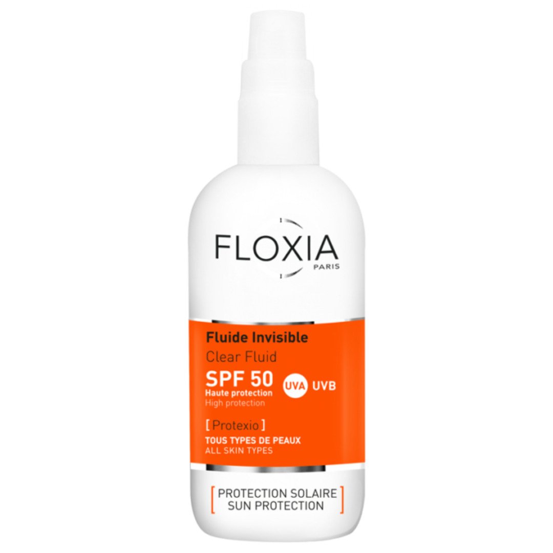 Floxia-Ecran-Fluide-invisible-spf50-100ml-1 Floxia Ecran Fluide Invisible Spf50+ 100ml – Image 1