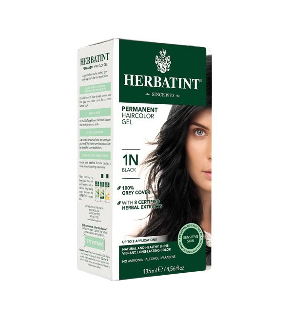 Herbatint-1N.jpg Herbatint Soin Colorant Permanent 1N Noire – Image 1