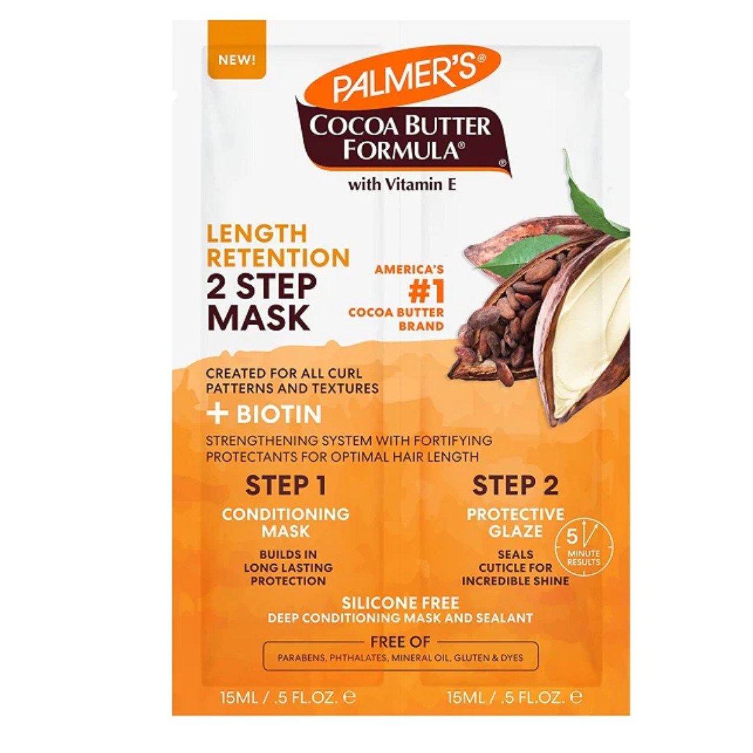 Palmers-masque-chvx-2-steps-cacao-biotine-215ml-1 Palmer's Masque Cheveux 2 Steps Cacao & Biotine 60g – Image 1