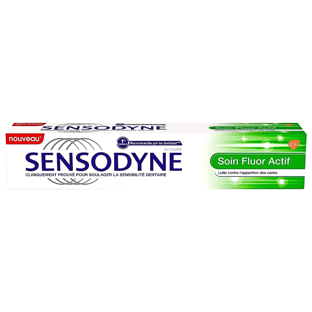 Sensodyne-Dentifrice-soin-Fluor-Actif-75ml-1 Sensodyne Dentifrice soin Fluor Actif 75ml – Image 1