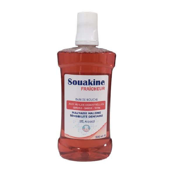 Souakine-bain-de-bouche-Fraicheur-500ml-1 SOUAKINE BAIN DE BOUCHE AUX HUILES ESSENTIELS 500ML – Image 1