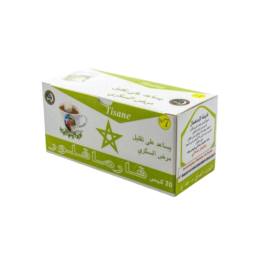 Tisane-Pour-lEquilibre-Glucidique-20Sachets-1 Pharmaflore Tisane N°7 Equilibre Glucidique 20 sachet – Image 1