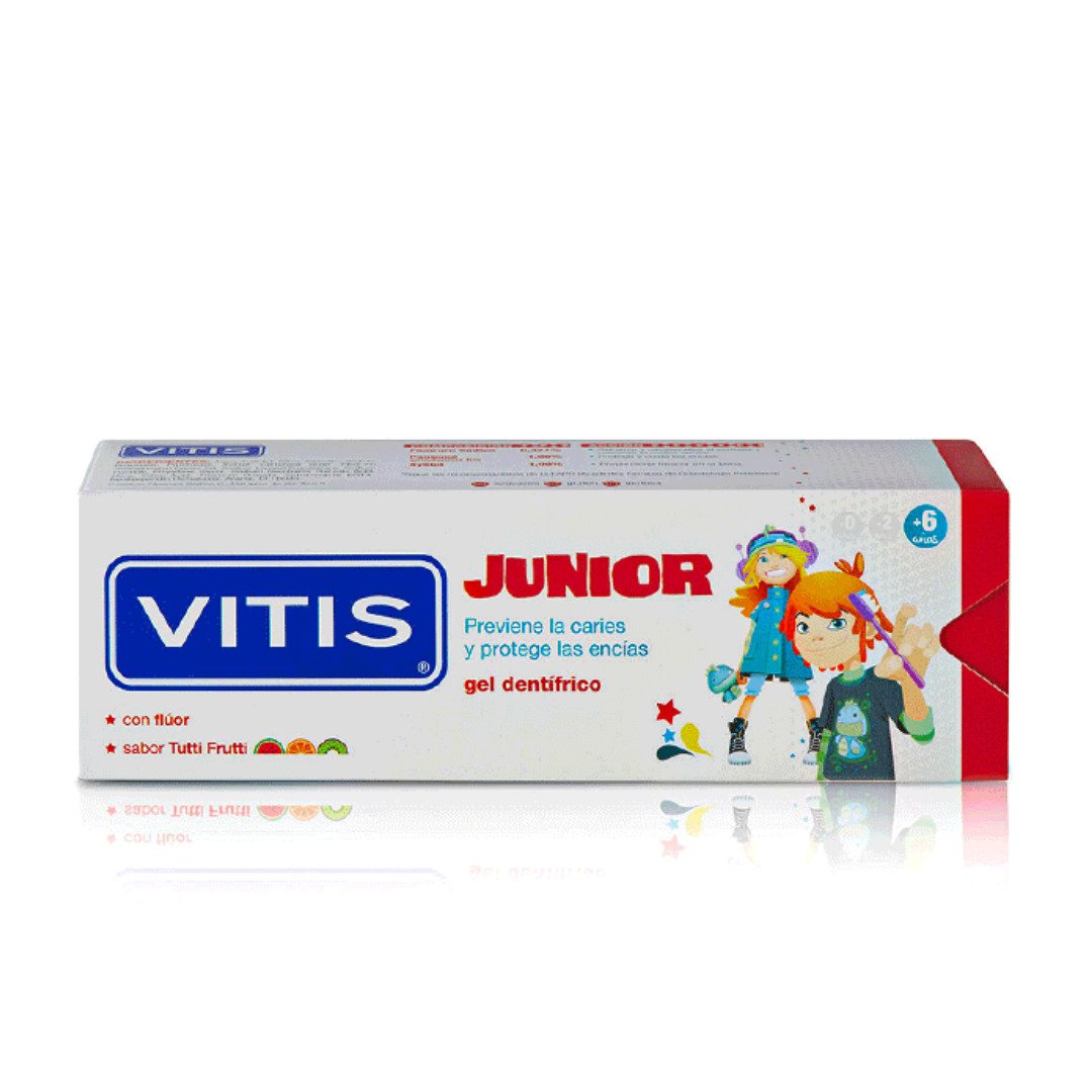 Vitis-dent-gel-junior-6ans-75ml-1 Vitis Dentifrice Gel Junior +6ans 75ml – Image 1