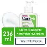 CeraVe Crème Moussante Nettoyante Hydratante Peau Normale à Sèche | 236ml