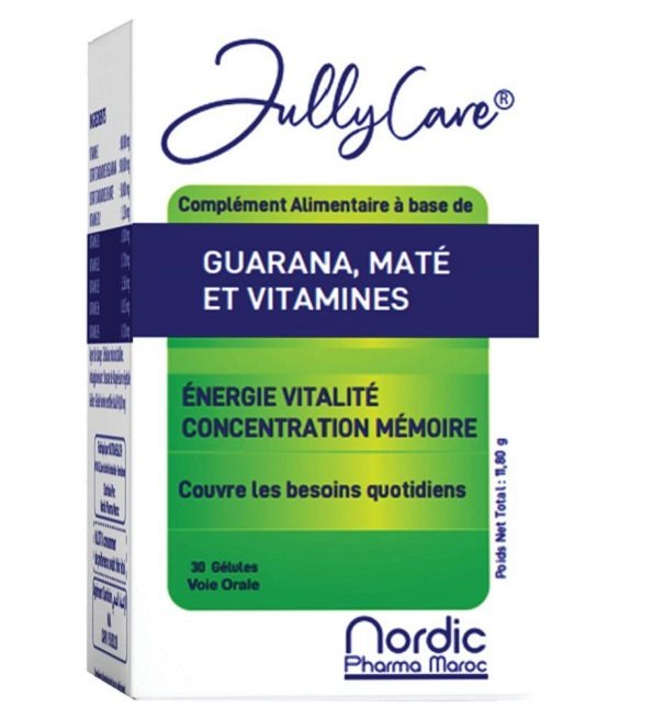 jullycare-guarana-mate-1 JULLYCARE GUARANA MATE 30Gélules – Image 1