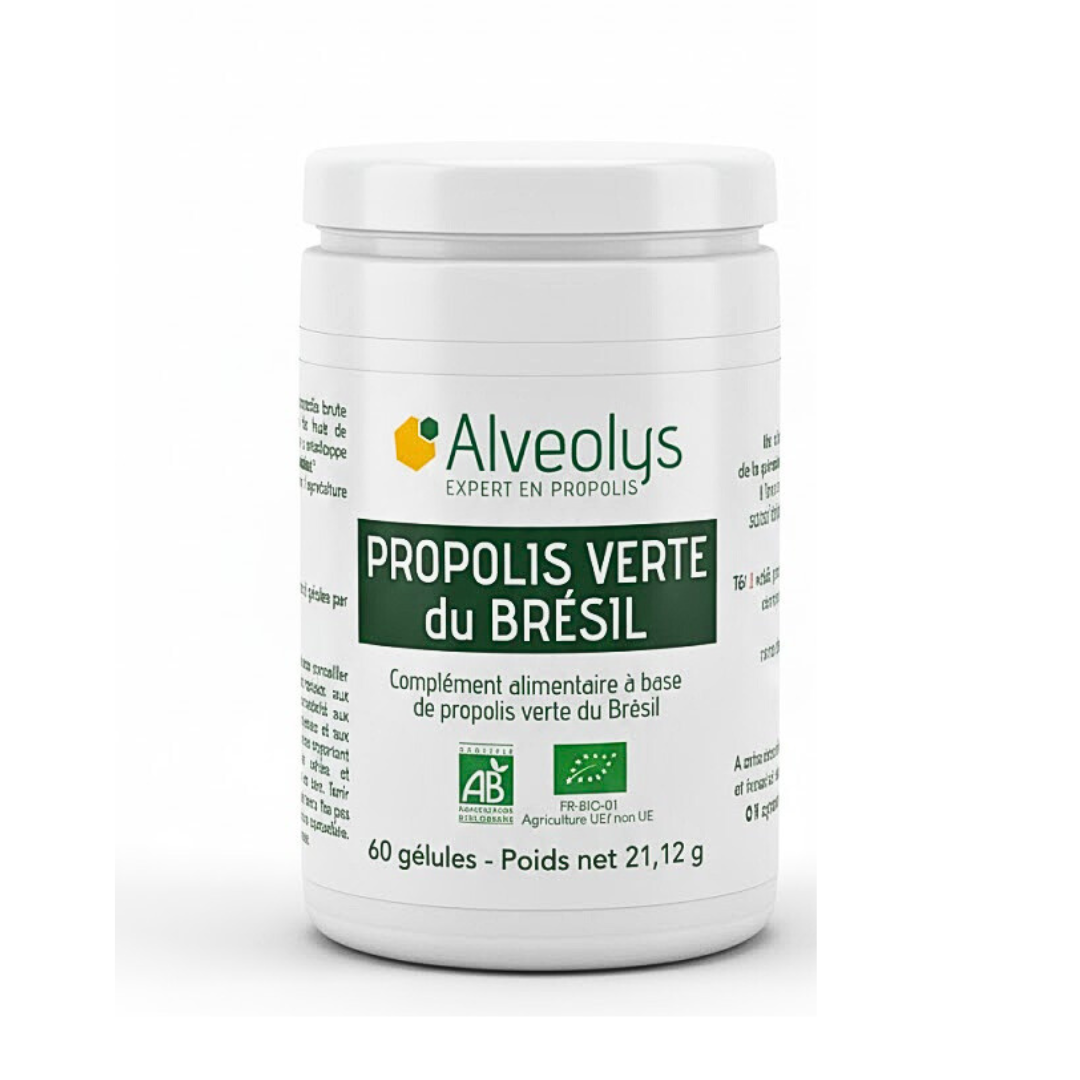 Alveolys-Propolis-Verte-Du-Bresil-60gelules-1 Alveolys Propolis Verte Du Bresil 60 Gelules – Image 1