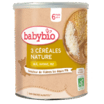 BABYBIO CEREALES 3 FRUITS 220G