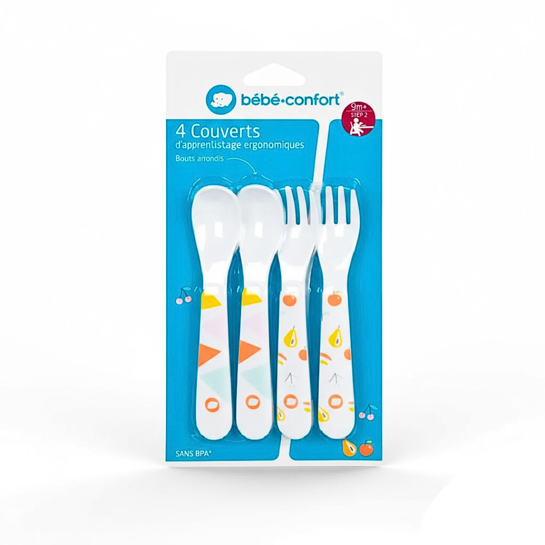 BB-Conf-4-Couverts-dapprentissage-Domino-9m-1 Bebe Confort 4 Couverts D'apprentissage Domino +9m – Image 1