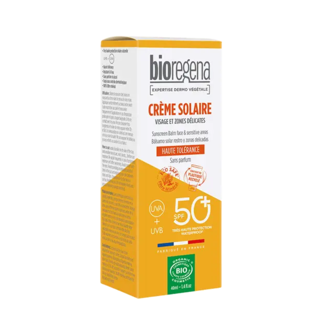 Bioregena-creme-solaire-adultes-sans-parfums-spf50-40ml-1 Bioregena Creme Solaire Visage et Zones Délicates 40ml – Image 1