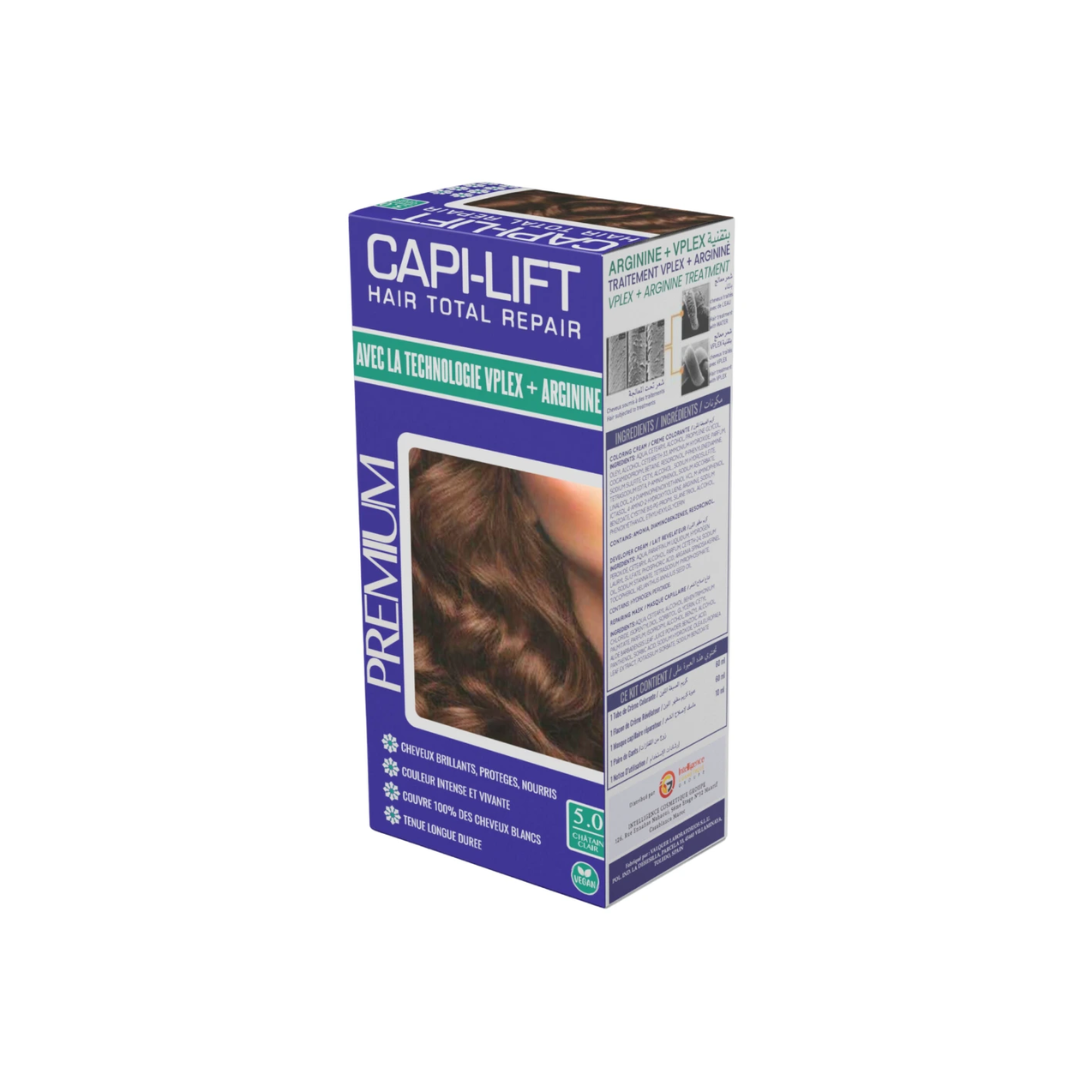 Capi-Lift-N°5-Hair-Total-Repair-Coloration-1 CapiLift Coloration Cheveux N°5 Châtain Clair – Image 1