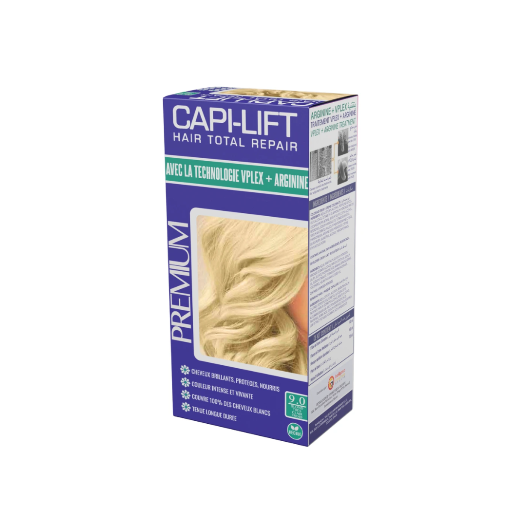 Capi-Lift-N°9-Hair-Total-Repair-Coloration-1 CapiLift Coloration Cheveux N°9 Blond Trés Clair – Image 1
