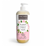 Cattier Gel Douche Aloe Vera Parfum Rose Pivoine 1L