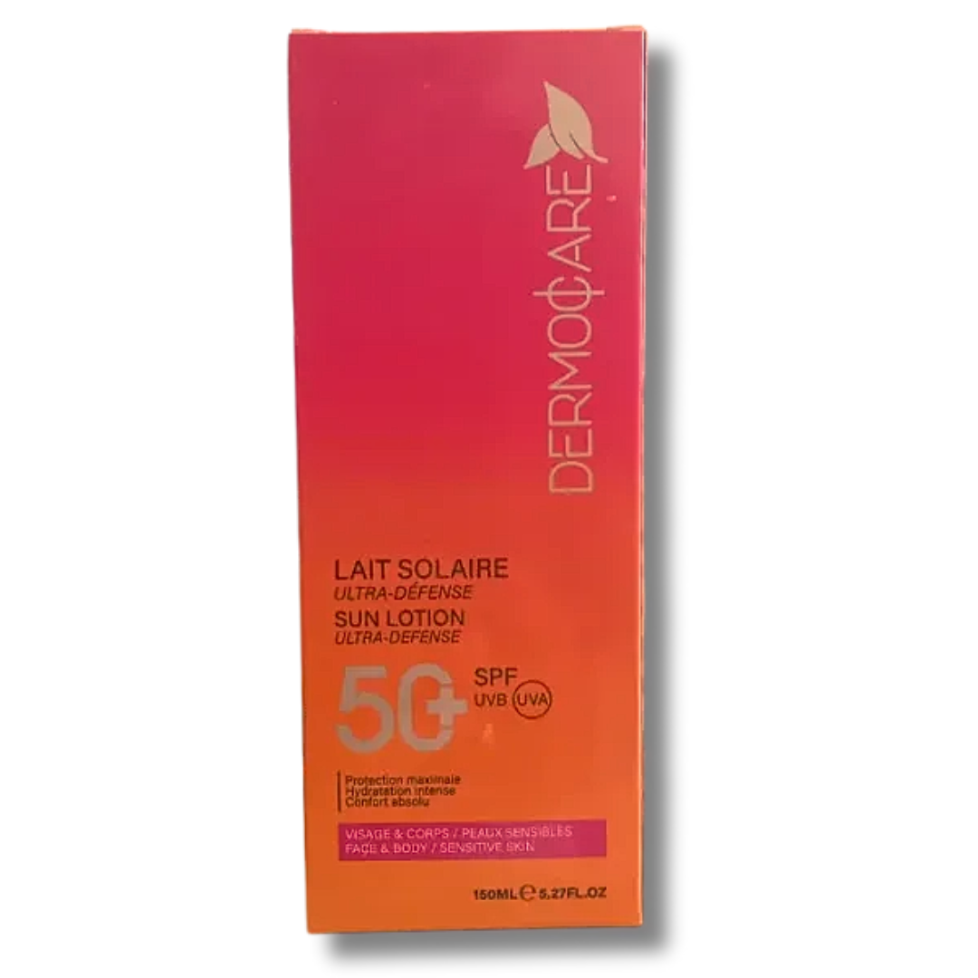 Dermocare-Lait-Solaire-spf50-150ml-2 Dermocare Lait Solaire spf50+ 150ml – Image 1
