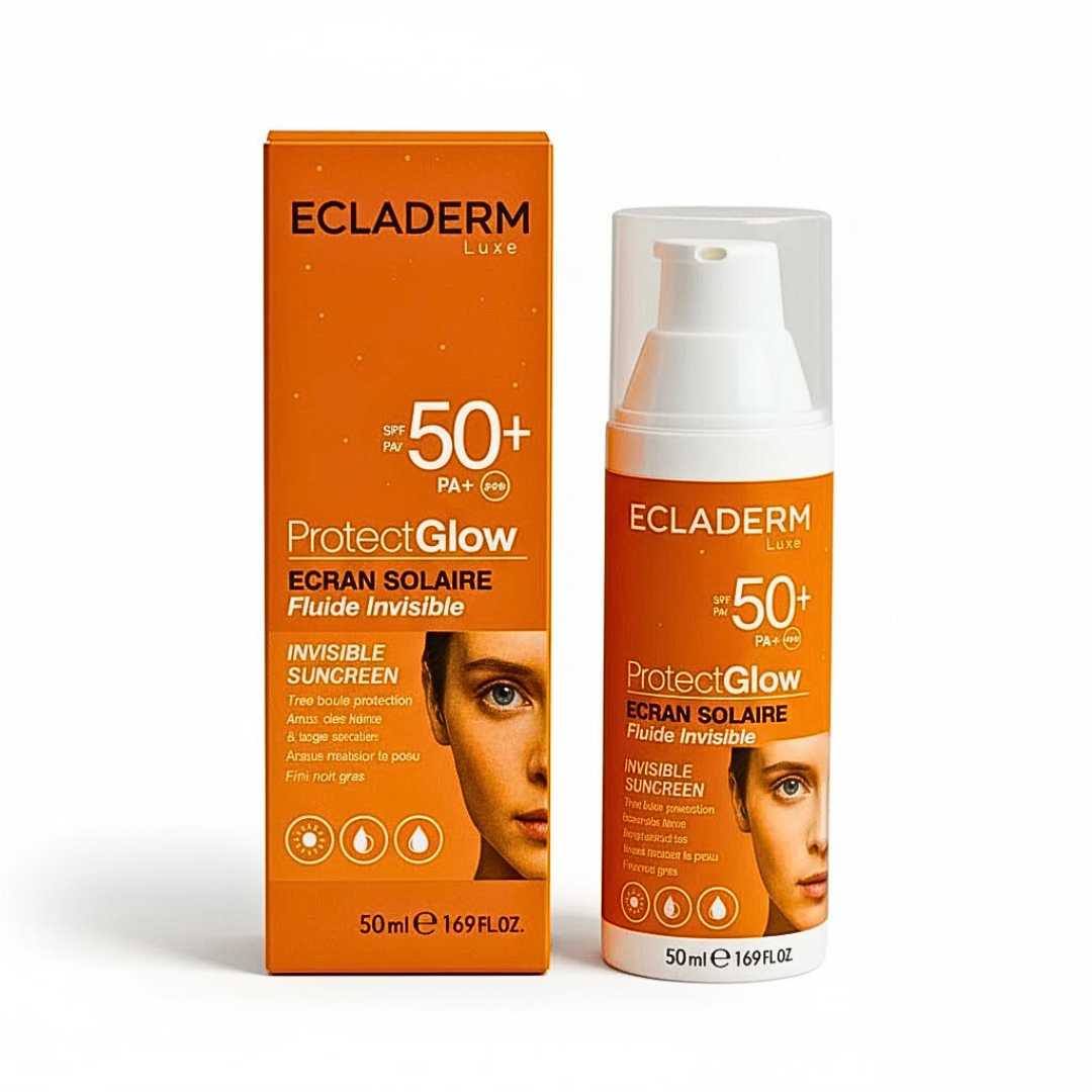 Ecladerm-Protect-Glow-Ecran-Fluide-invisible-spf50-50ml-1 Ecladerm Protect Glow Ecran Fluide Invisible spf50+ 50ml – Image 1