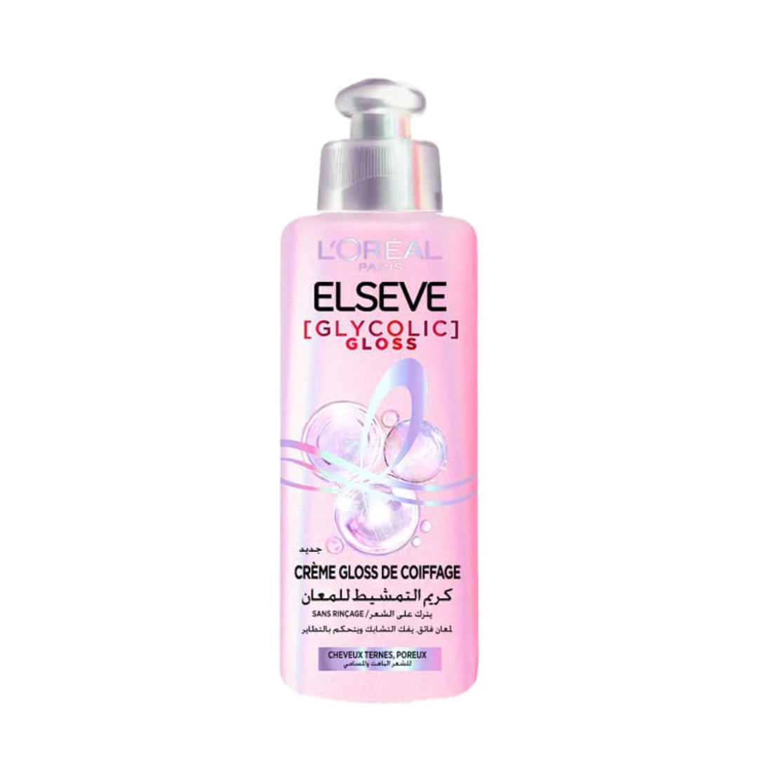 Elseve-Glycolic-Gloss-Creme-de-Coiffage-200ml-1 Elseve Glycolic Gloss Creme de Coiffage 200ml – Image 1