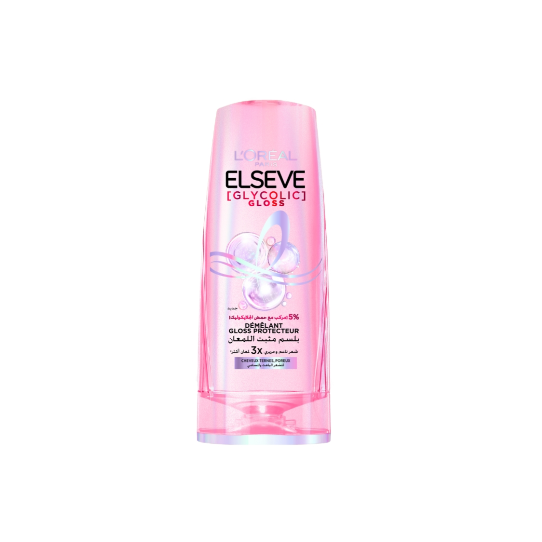 Elseve-Glycolic-Gloss-Demelant-Protecteur-200ml-1 Elseve Glycolic Gloss Demelant Protecteur 200ml – Image 1