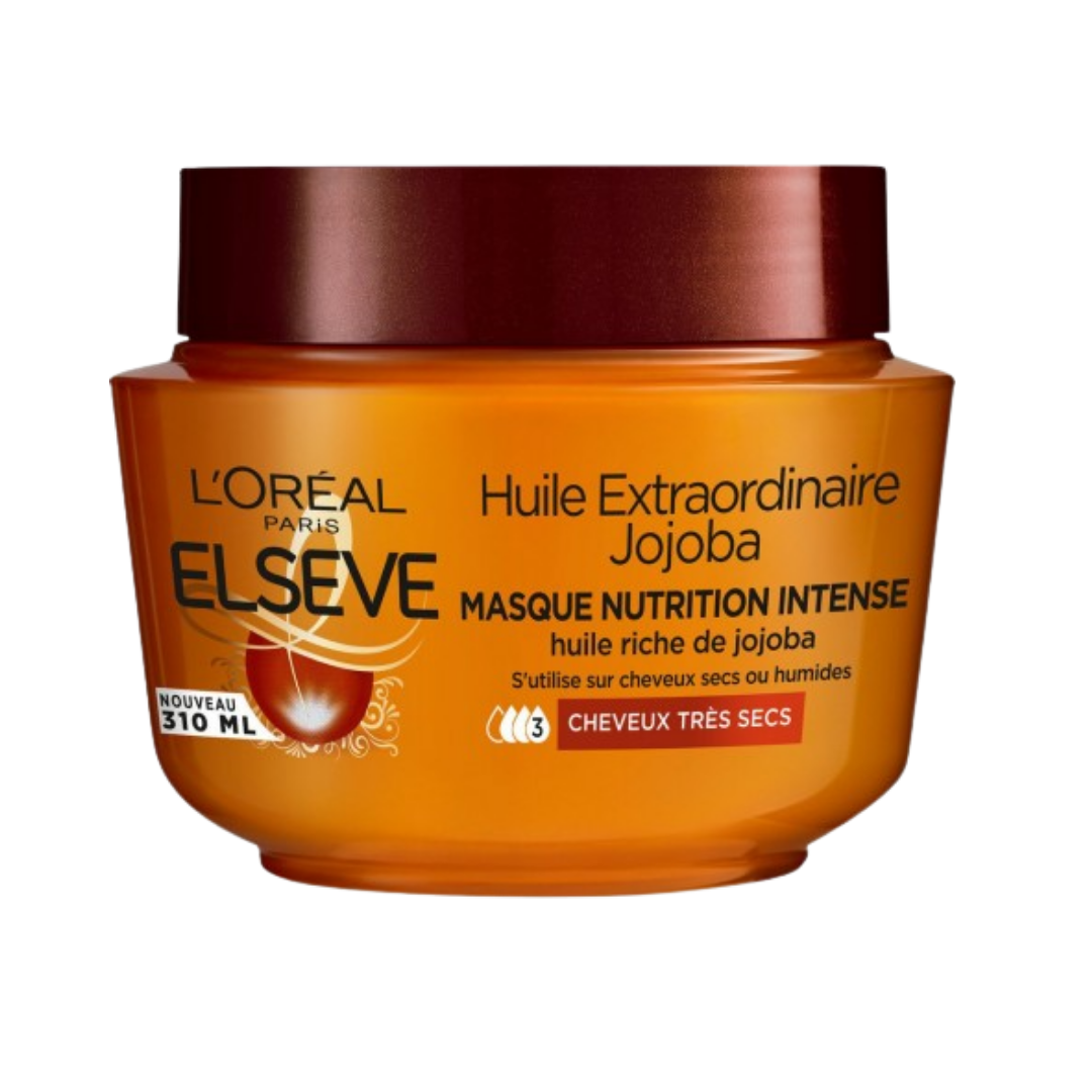 Elseve-Huile-Extrao.-Jojoba-masque-Nutrition-intense-300ml-1 Elseve Huile Extrao. Jojoba masque Nutrition intense 300ml – Image 1