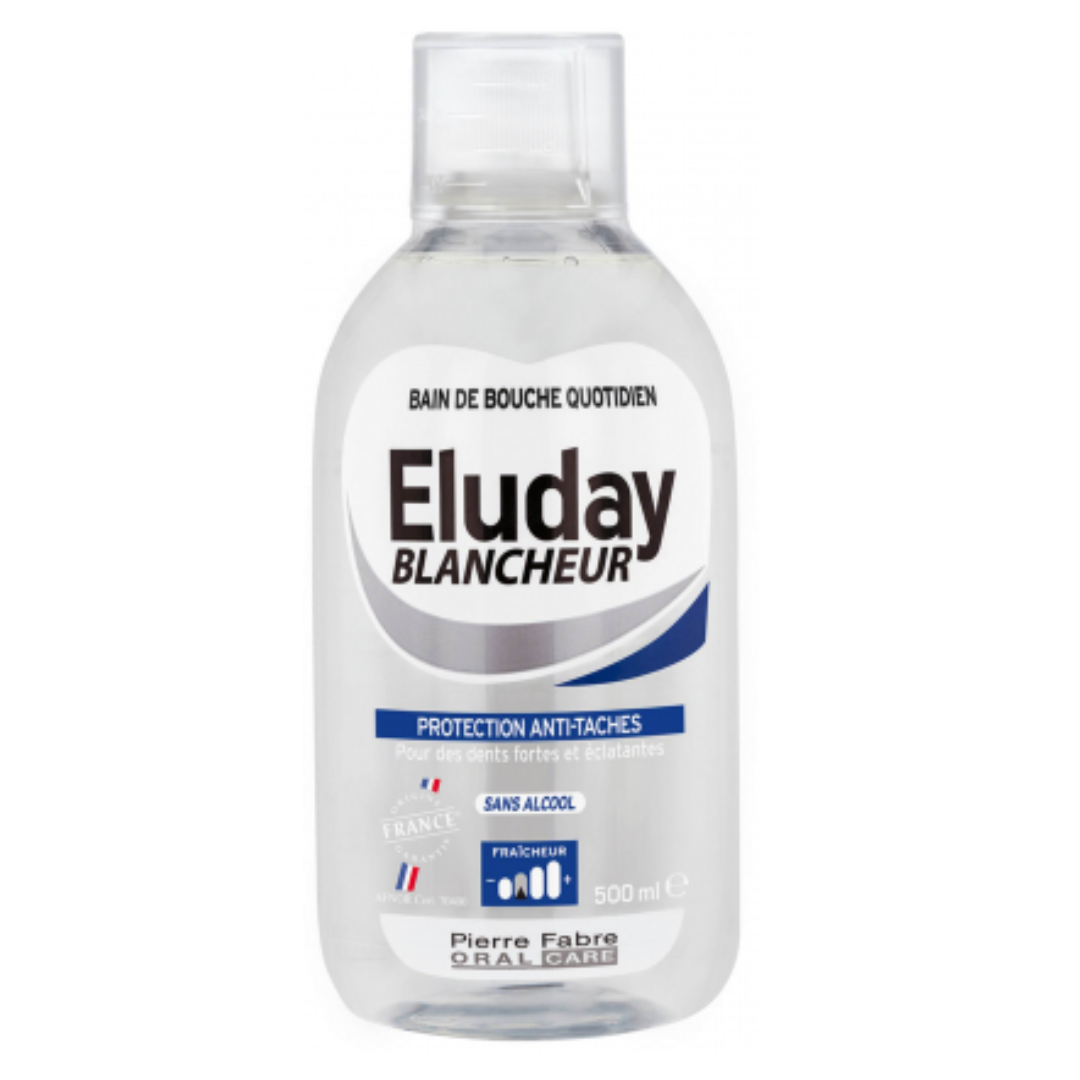 Eluday-Bain-de-bouche-Blancheur-500ml-1-1 Eluday Bain de Bouche Blancheur 500ml – Image 1