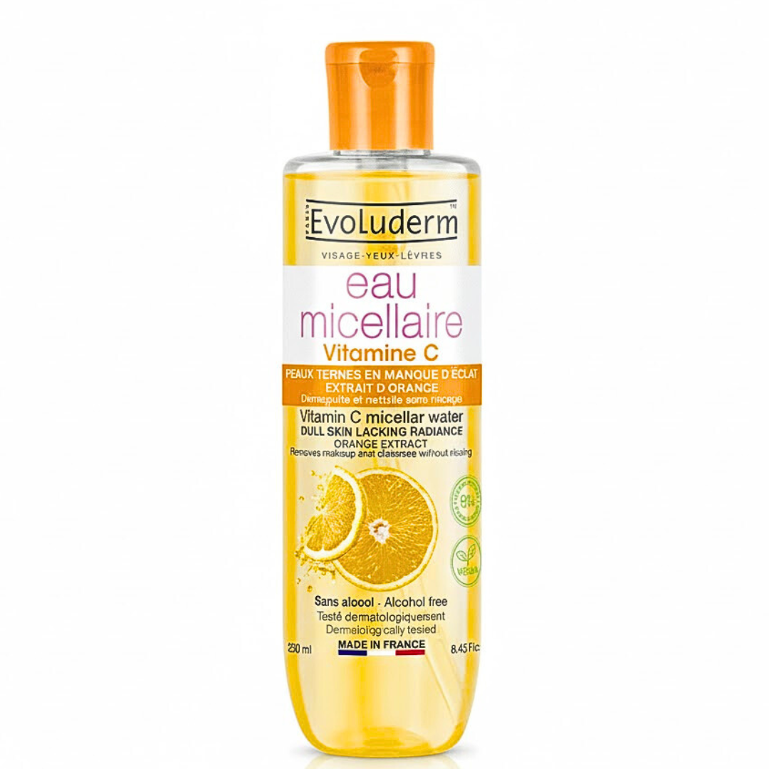 Evoluderm-Eau-Micellaire-Vitamine-C-250ml-1 Evoluderm Eau Micellaire Vitamine C 250ml – Image 1