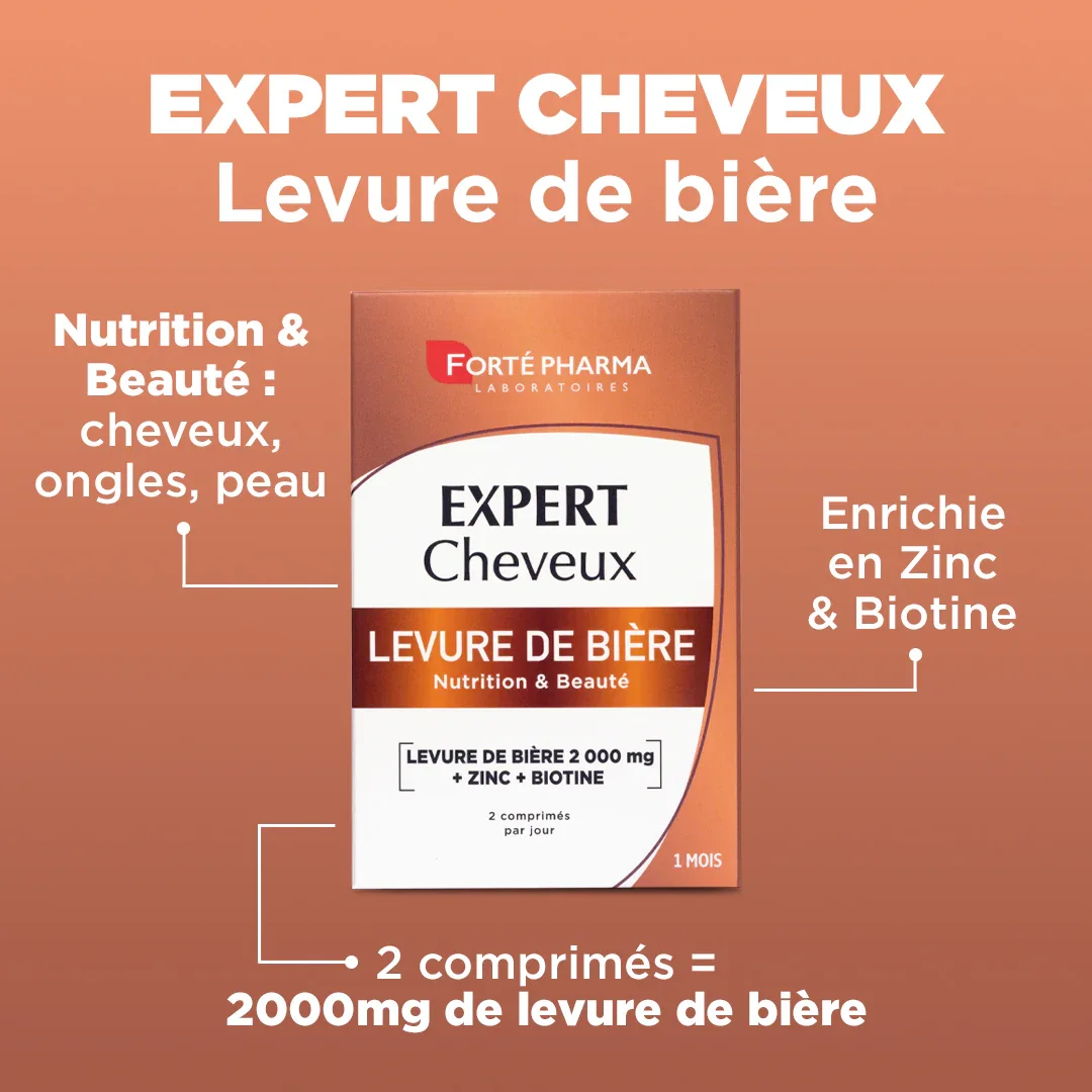 Forte-Pharma-Expert-Levure-de-biere-56-Comprimes Forte Pharma Expert Levure de bière 56 Comprimes – Image 1