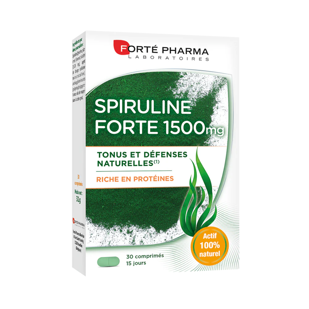 Forte-pharma-Spiruline-forte-1500mg-30-comprimes-1 Forte Pharma Spiruline Forte 1500mg 30 Comprimes – Image 1