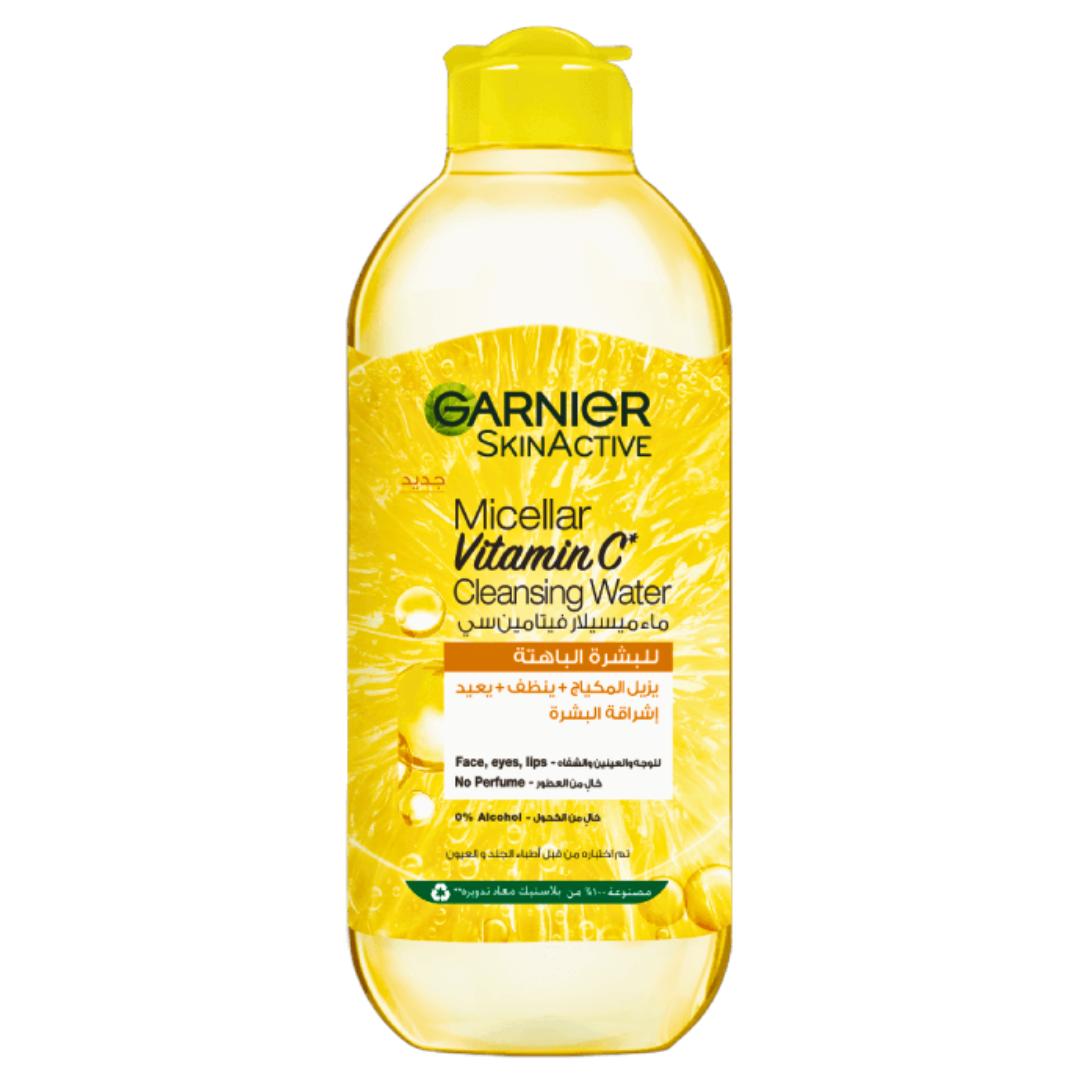 Garnier-Micellar-Cleansing-Water-ViTamine-C-400ml-1 Garnier Micellar Cleansing Water ViTamine C 400ml – Image 1