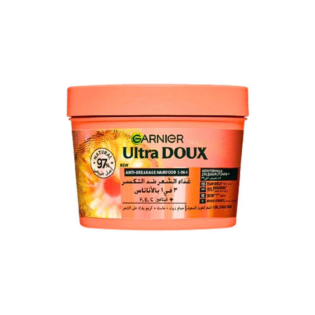 Garnier-Ultra-Doux-Hairfood-Pineapple-390ml-1 Garnier Ultra Doux Hairfood Pineapple 390ml – Image 1