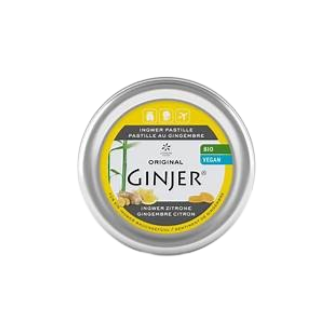 Ginjer-Pastilles-gingembre-Citron-40g-1 Ginjer Pastilles Gingembre Citron 40g – Image 1