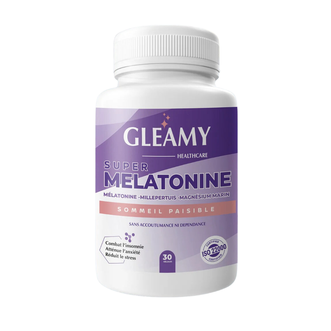 Gleamy-super-Melatonine-30-gelules-1 Gleamy super Melatonine 30 gelules – Image 1