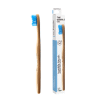 HUBMLE BROSSE A DENTS BAMBOU ADULTE BLUE