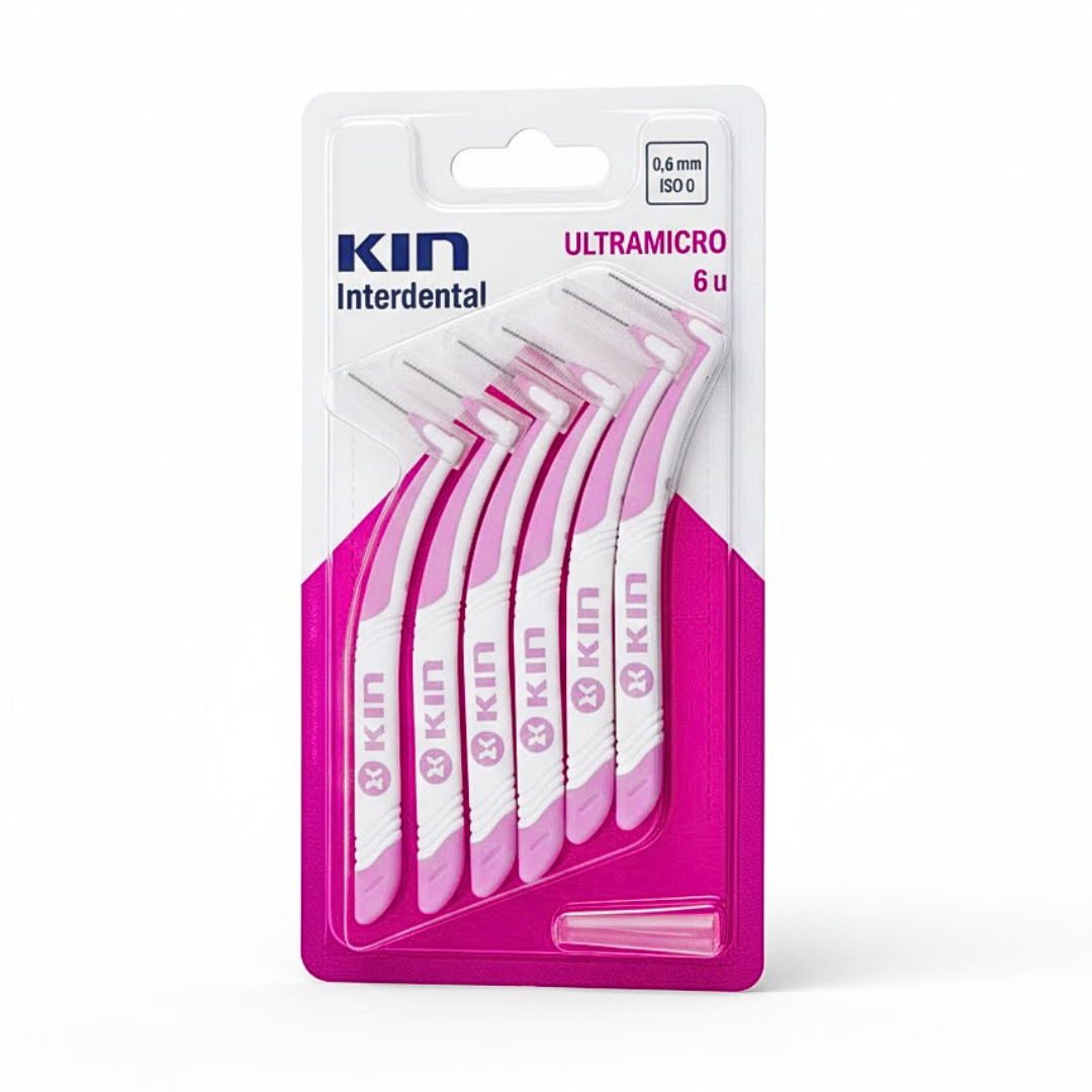 Kin-clinic-brossettes-interdentaire-0.6mm-Ultramicro-6unites-1 Kin Clinic Brossettes Interdentaire 0.6mm Ultramicro 6Unites – Image 1