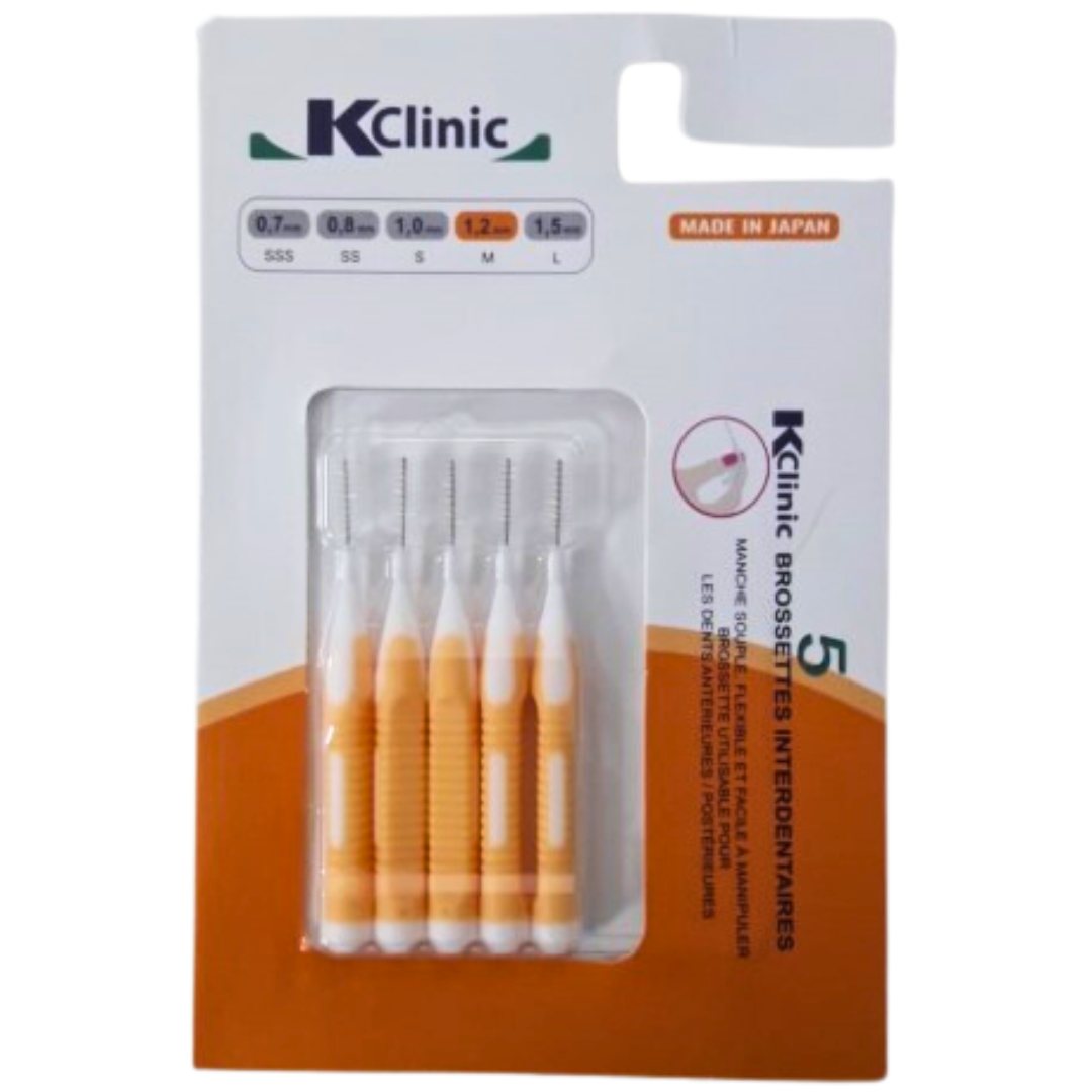 Kin-clinic-brossettes-interdentaire-1.2mm-10unites-1 Kin Clinic Brossettes Interdentaire 1.2mm 10 Unites – Image 1