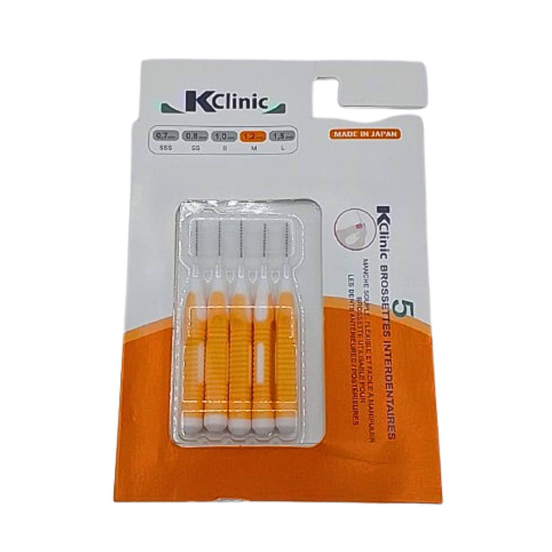 Kin-clinic-brossettes-interdentaire-1.2mm-5unites-1 Kin Clinic Brossettes Interdentaire 1.2mm 5Unites – Image 1