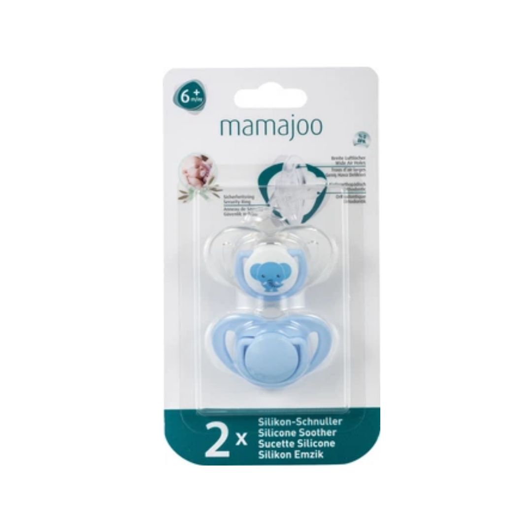 Mamajoo-2-Suc-orthontique-Elephant-6m-MMJ3046-1 Mamajoo 2 Sucette Orthontique Elephant +6m – Image 1