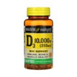 Mason Natural Vitamin D3 10000 UI 60 Softgels