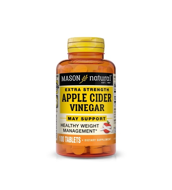 Mason-natural-Apple-Cider-Vinegar-100-tablets-1395-100-1 Mason Natural Apple Cider Vinegar 100 Tablets – Image 1