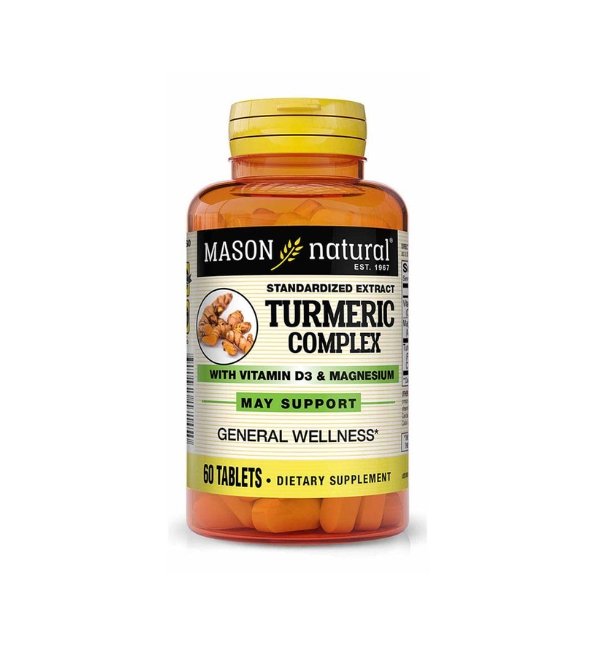 Mason-natural-Turmeric-Complex-60-tablets-1714-60-1 Mason natural Turmeric Complex 60 tablets – Image 1