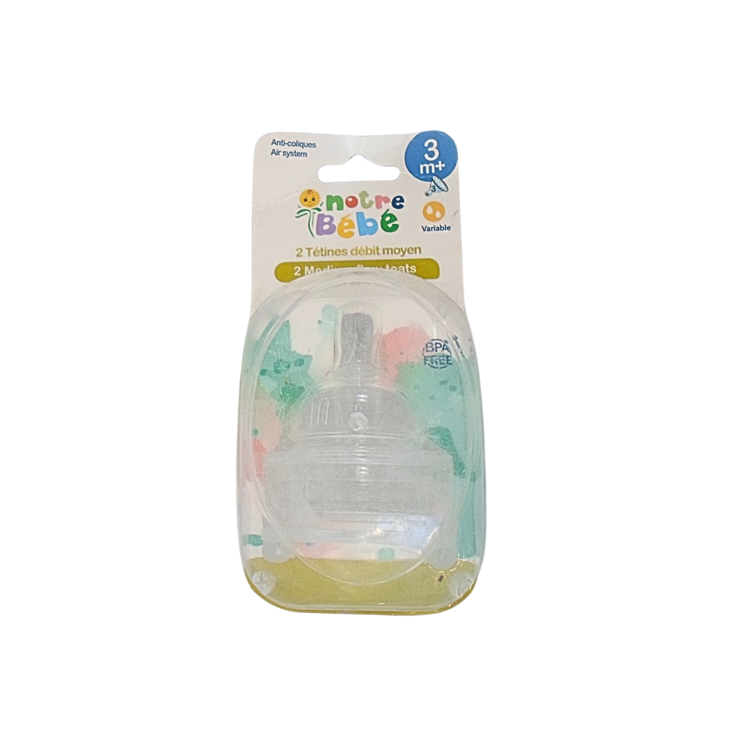 Notre-bebe-2-tetines-debit-3m-variable-3 Notre Bebe 2 Tetines debit +0m Variable – Image 1