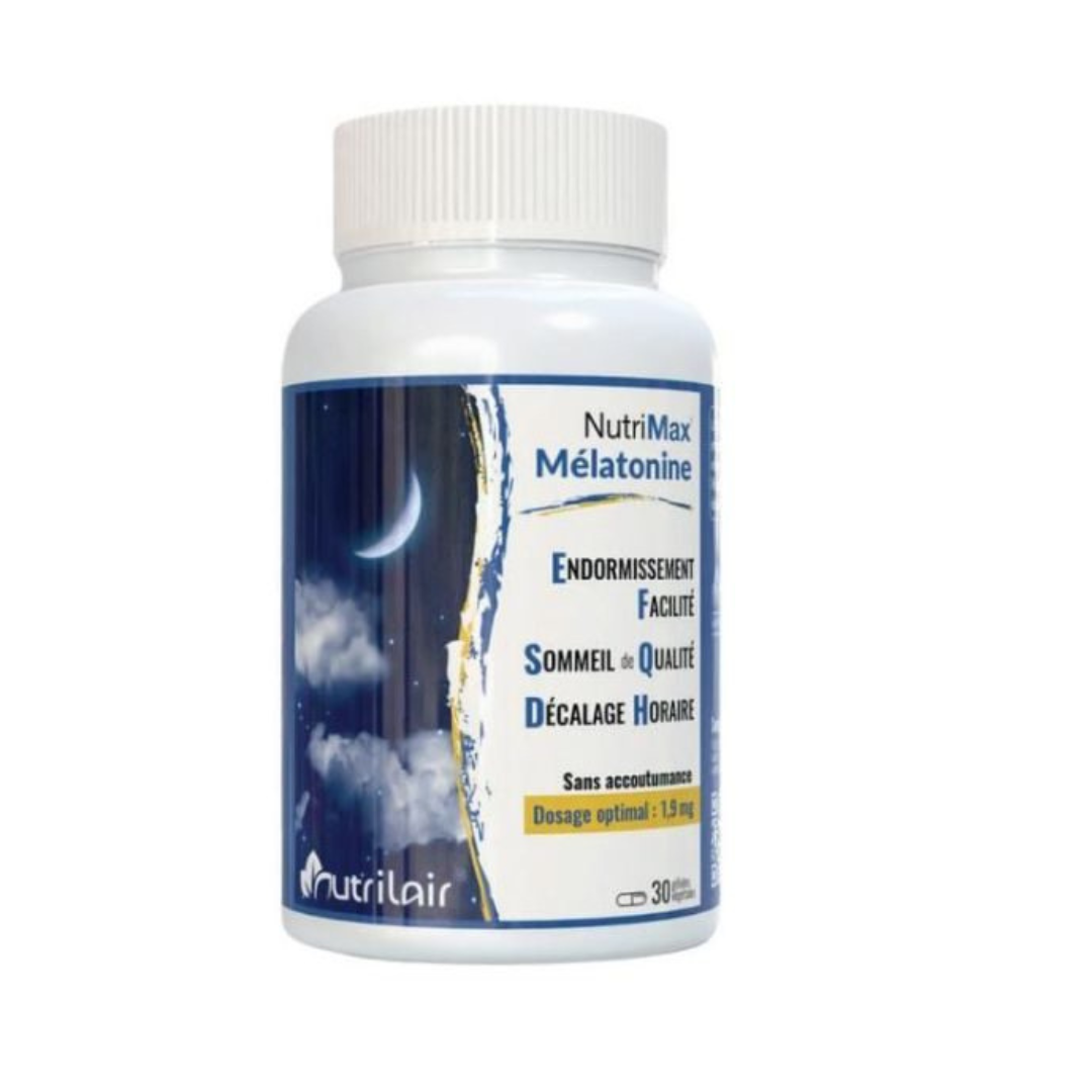 Nutrimax-melatonine-30-gelules-1 Nutrimax Melatonine 30 Gelules – Image 1
