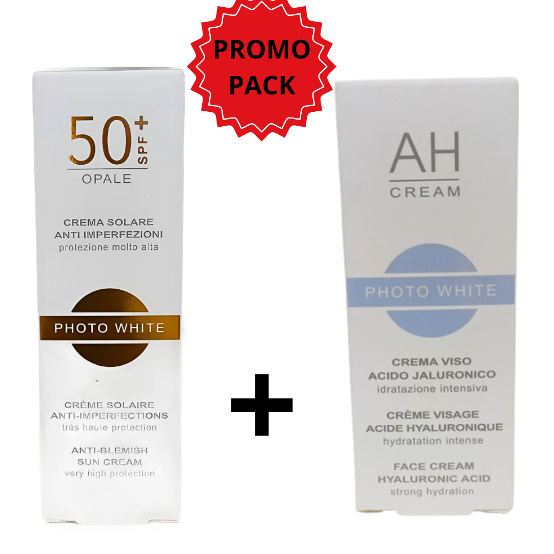 Photowhite-duo-pack-Ecran-Opale-spf5050ml-creme-AH-50ml-1 Photowhite Duo Pack Ecran Opale Spf50+50ml Creme AH 50ml – Image 1