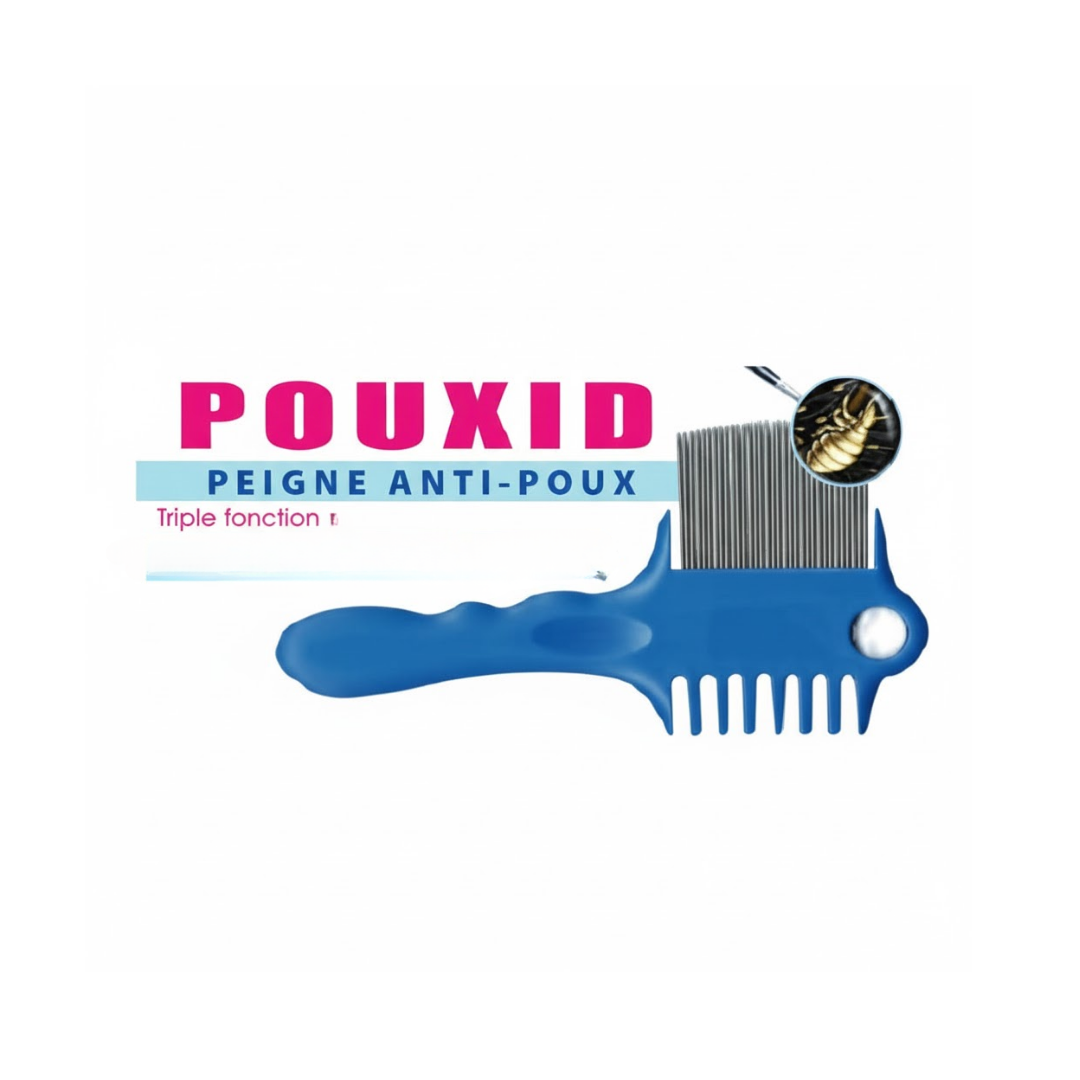 Pouxid-peigne-anti-poux-triple-fonction-1 Pouxid Peigne Anti-Poux Triple Fonction – Image 1