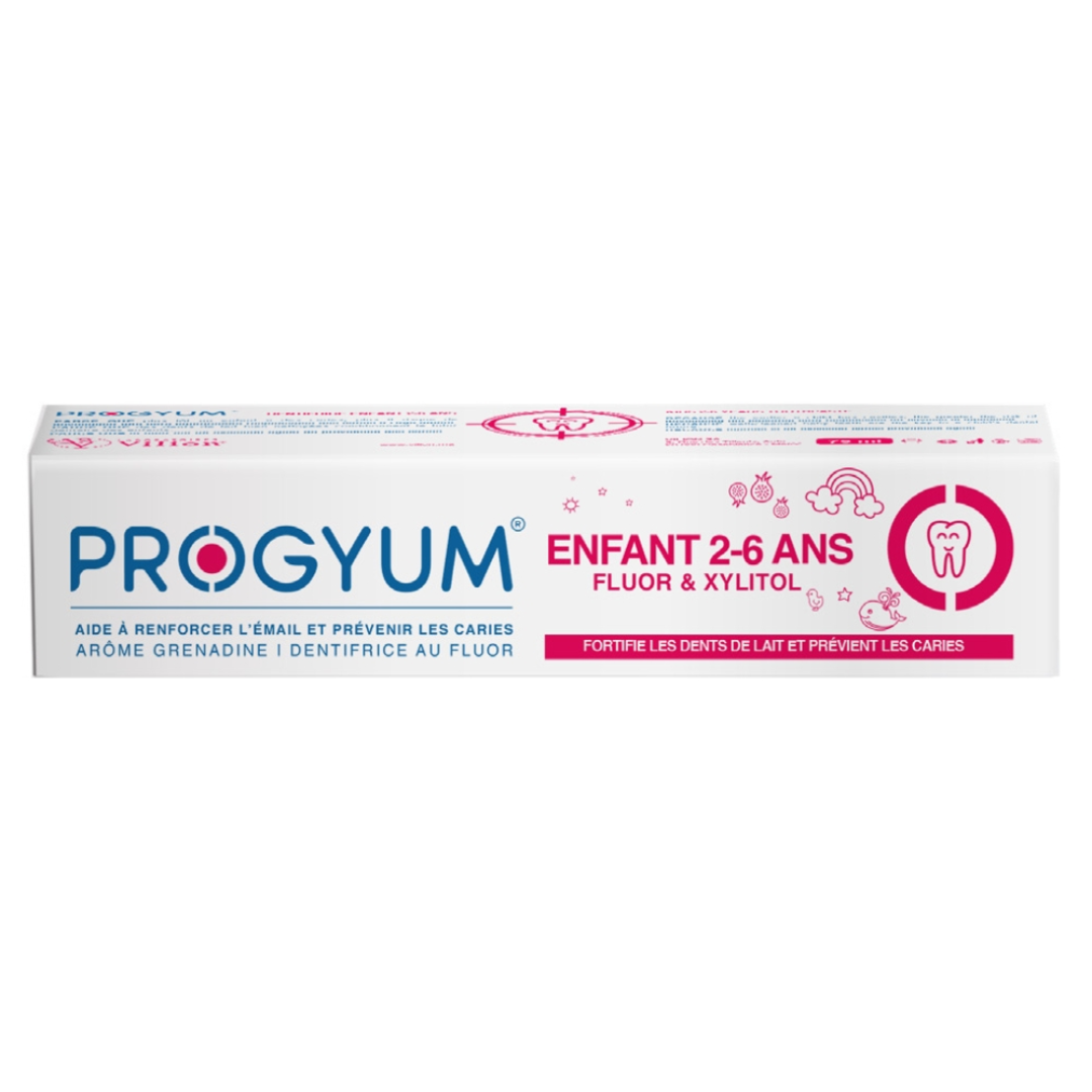 Progyum-dent-enfant-2-6-ans-75ml-1-1 Progyum Dentifrice Enfant 2-6 ans 75ml – Image 1
