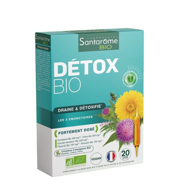 SANTAROME-DETOX-20-AMPOULES-1 SANTAROME DETOX 20 AMPOULES – Image 1