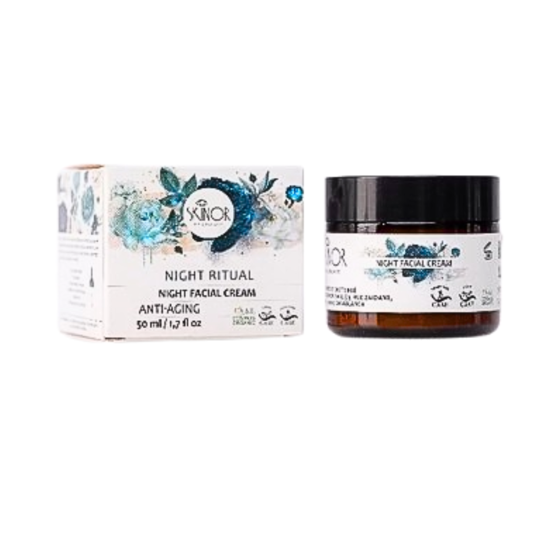 Skinor-creme-de-nuit-anti-age-50ml-1 Skinor Creme De Nuit Anti-Age 50ml – Image 1