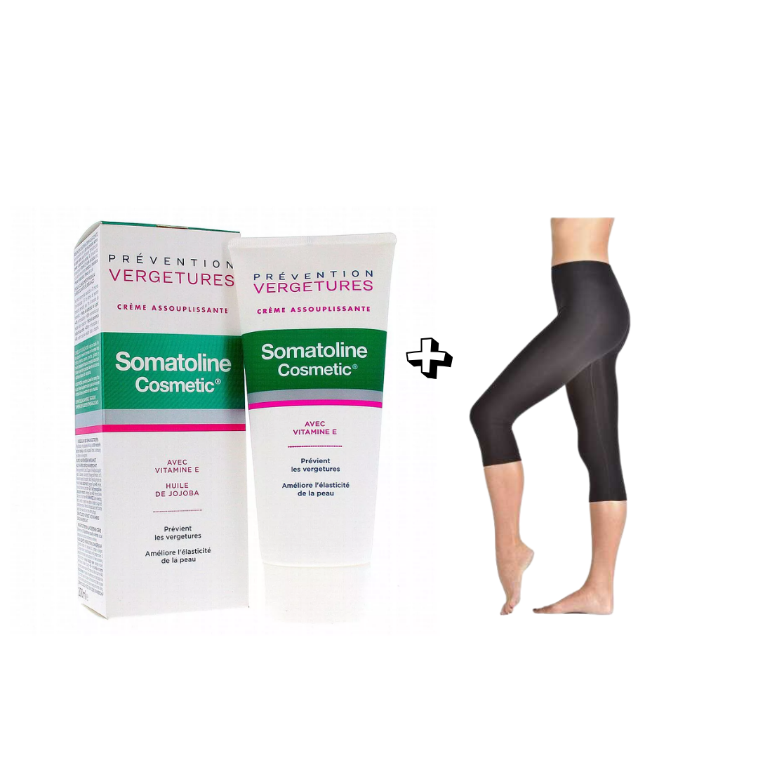 Somat-Prevention-Vergetures-Creme-200mlPanticell-Legging-Pack Somatoline Prevention Vergetures Creme 200ml+P'anticell Legging Pack – Image 1