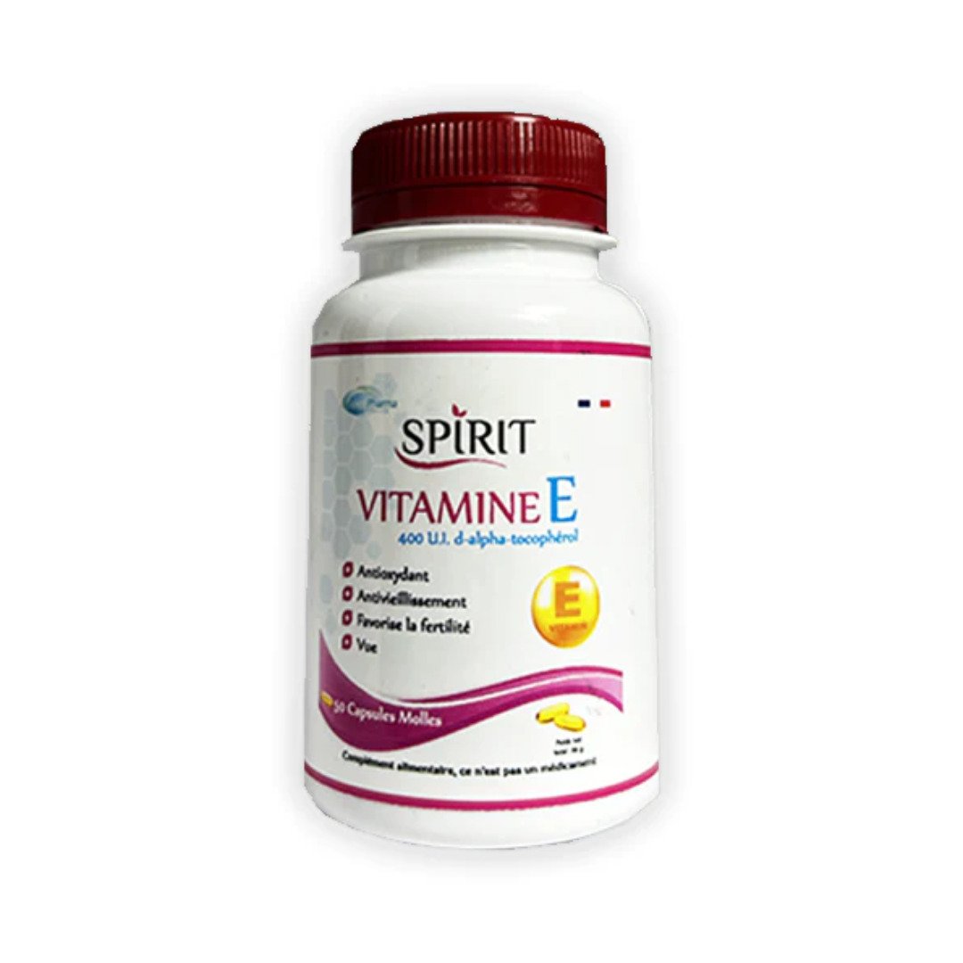 Spirit-Vitamine-E-50-capsules-1 Spirit Vitamine E 50 Capsules – Image 1