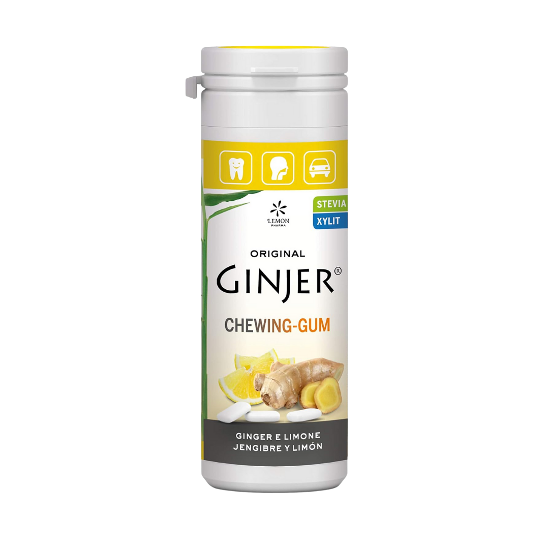 Stevia-Gum-Ginger-Lemon-30g-1 Stevia Gum Ginger Lemon 30g – Image 1